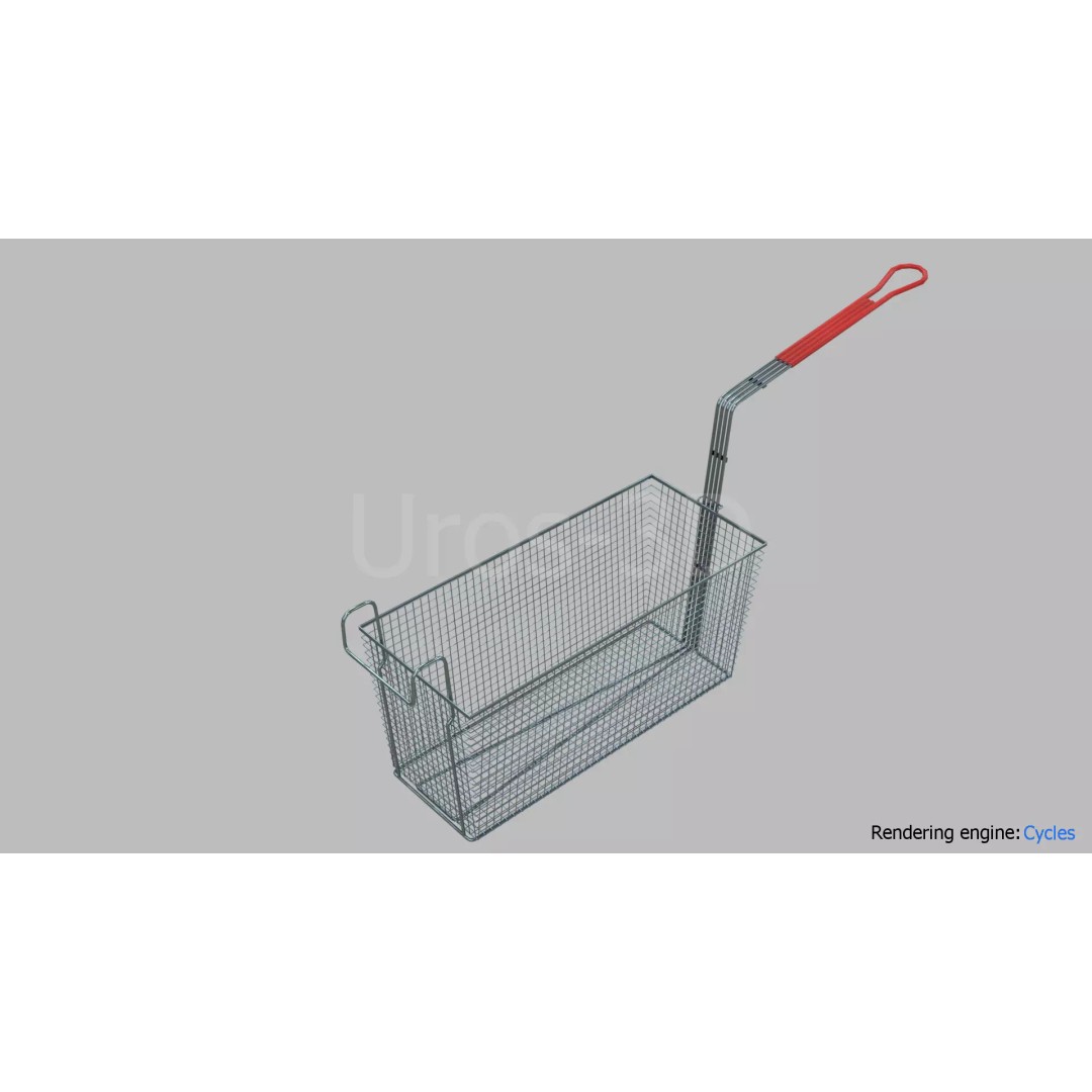 Deep Fryer Basket 3D Model – Low Poly PBR Asset for Unity, Unreal - View 2
