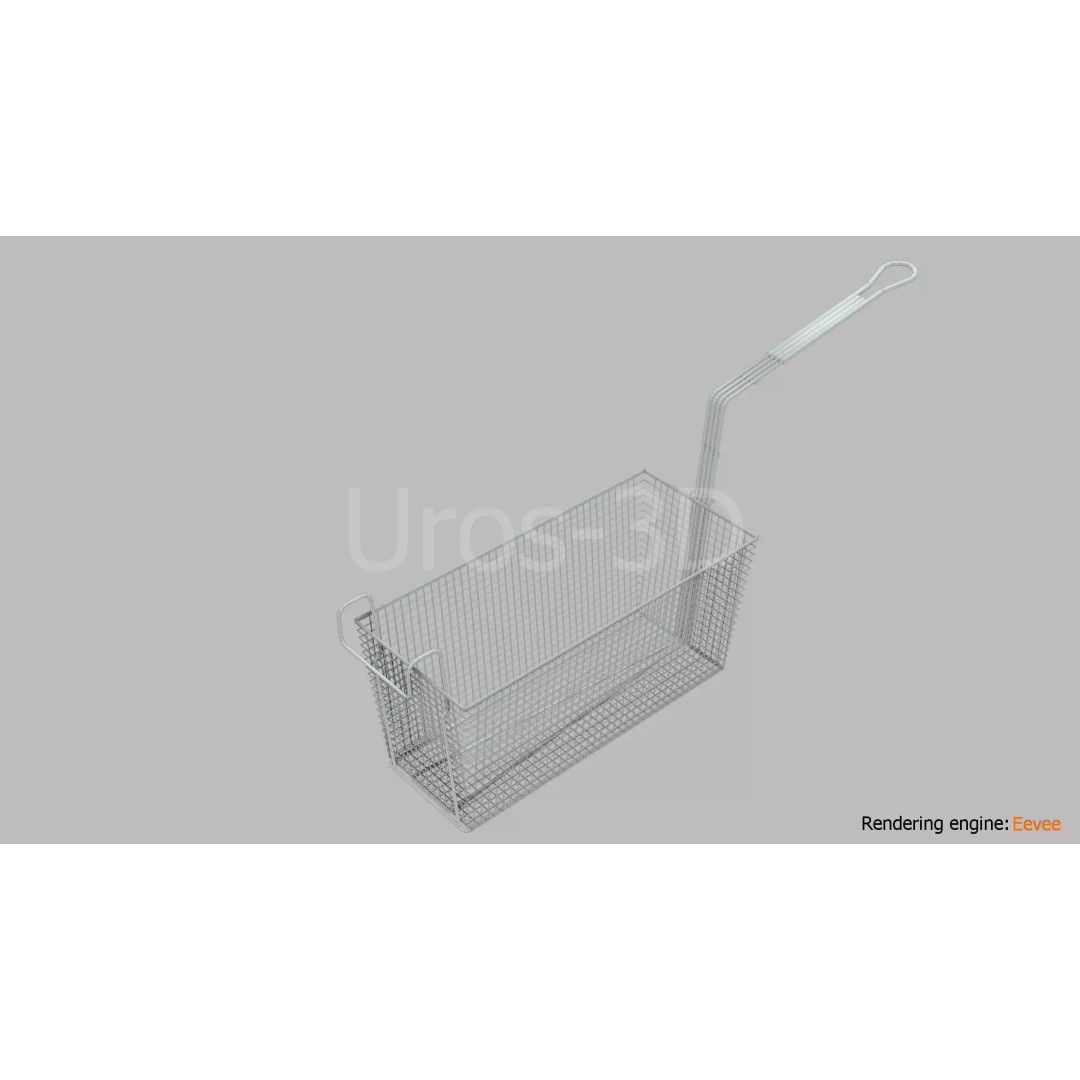 Deep Fryer Basket 3D Model – Low Poly PBR Asset for Unity, Unreal - View 23