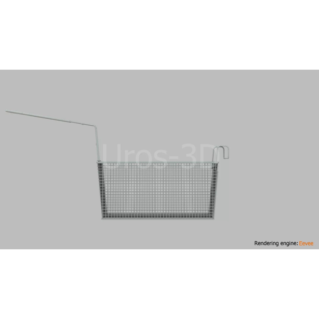 Deep Fryer Basket 3D Model – Low Poly PBR Asset for Unity, Unreal - View 25