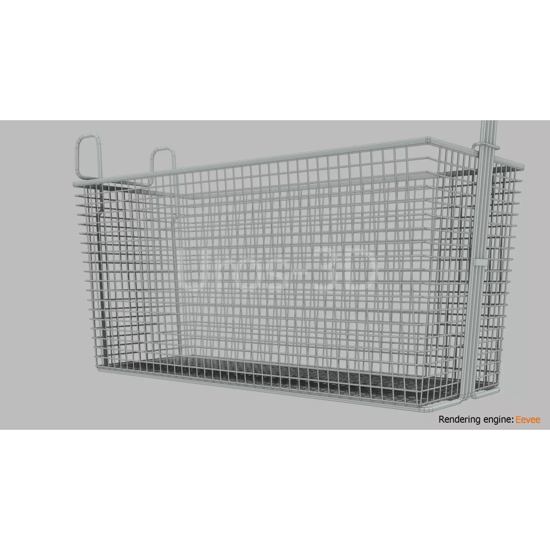 Deep Fryer Basket 3D Model – Low Poly PBR Asset for Unity, Unreal - View 28