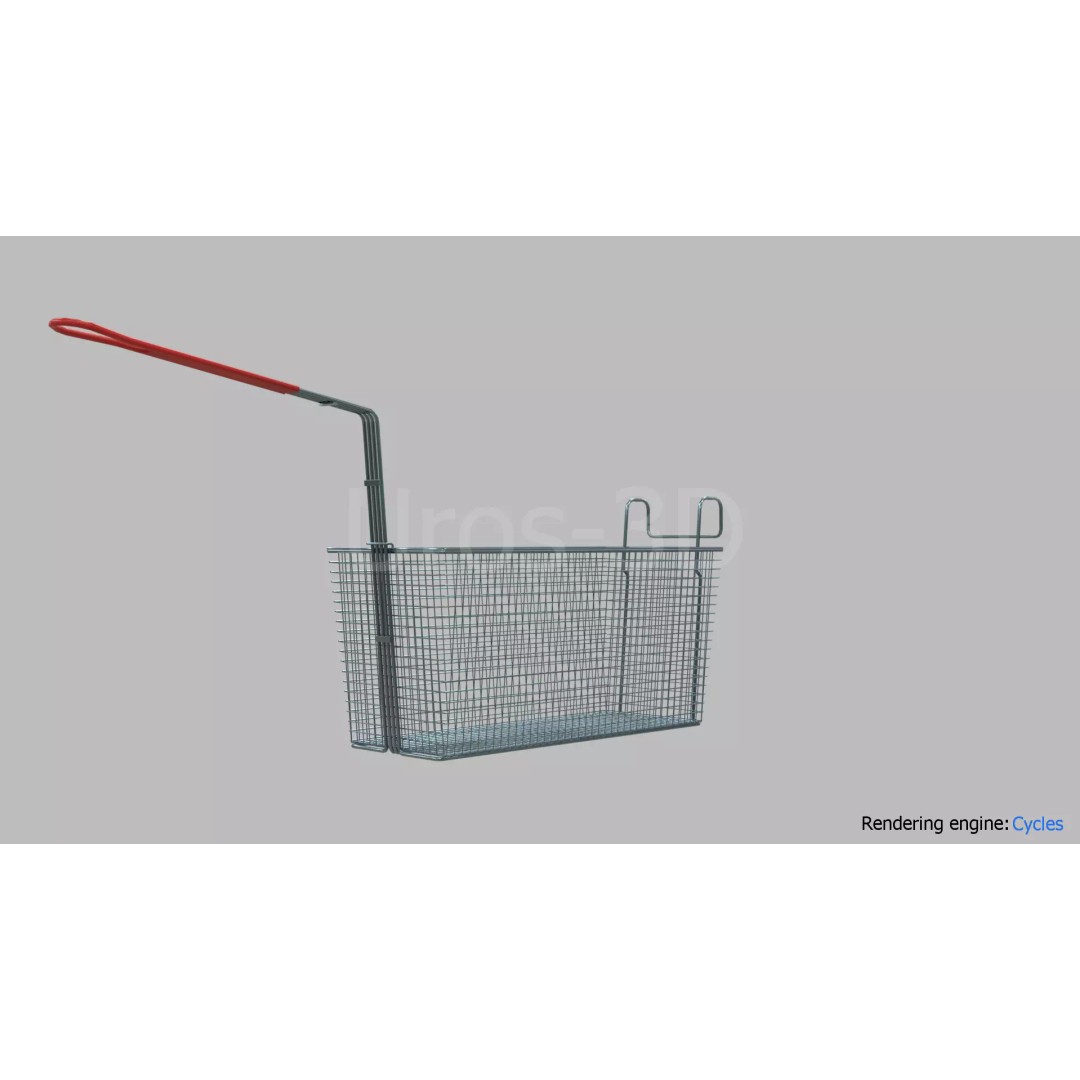 Deep Fryer Basket 3D Model – Low Poly PBR Asset for Unity, Unreal - View 4