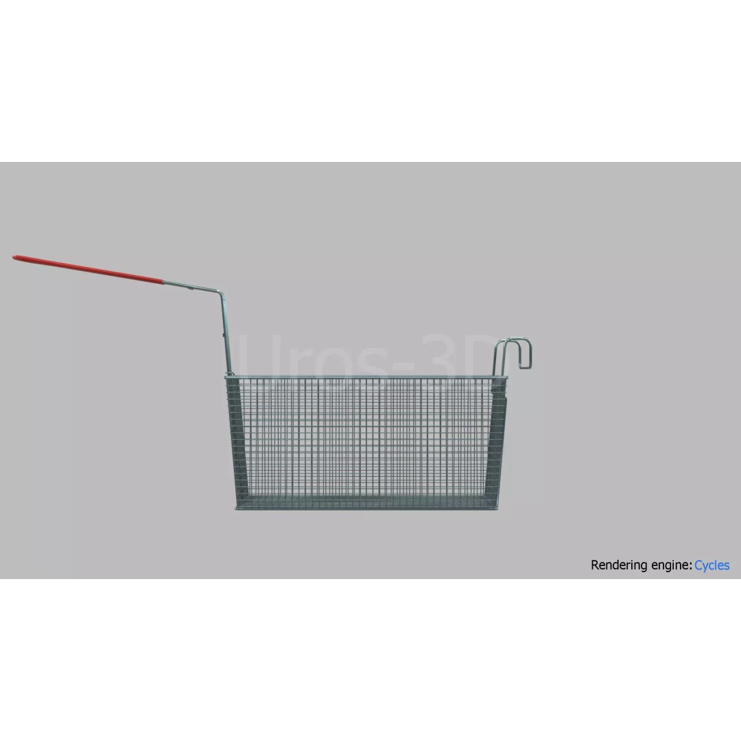Deep Fryer Basket 3D Model – Low Poly PBR Asset for Unity, Unreal - View 5