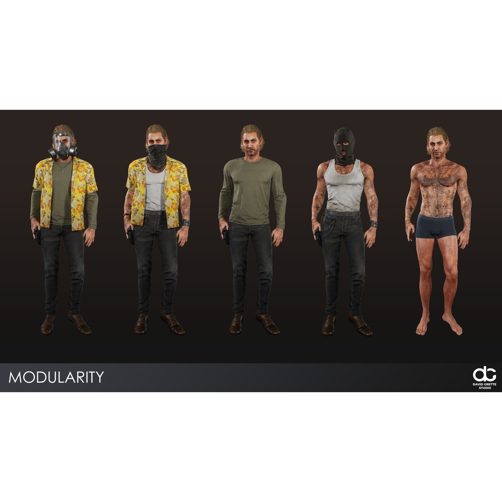 Adventure Characters Pack - Low-Poly Game-Ready 3D Model - View 10