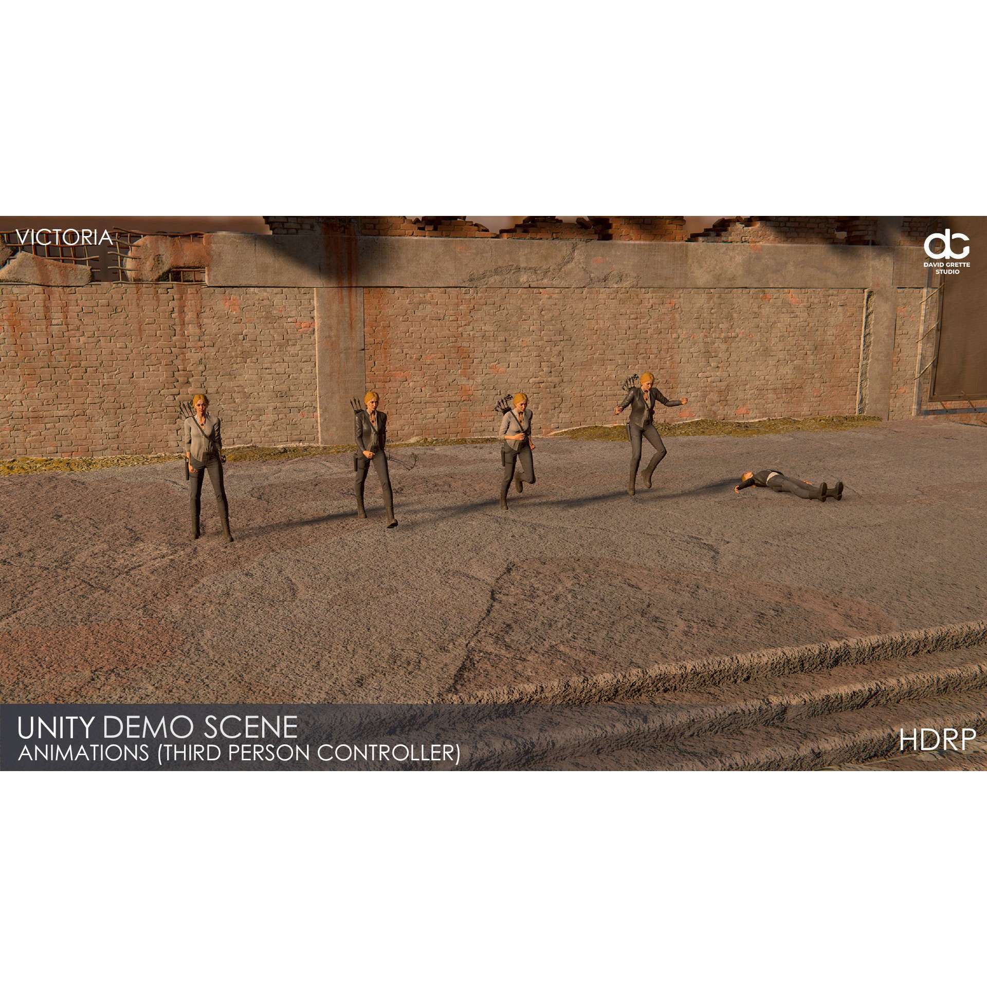 Adventure Characters Pack - Low-Poly Game-Ready 3D Model - View 104