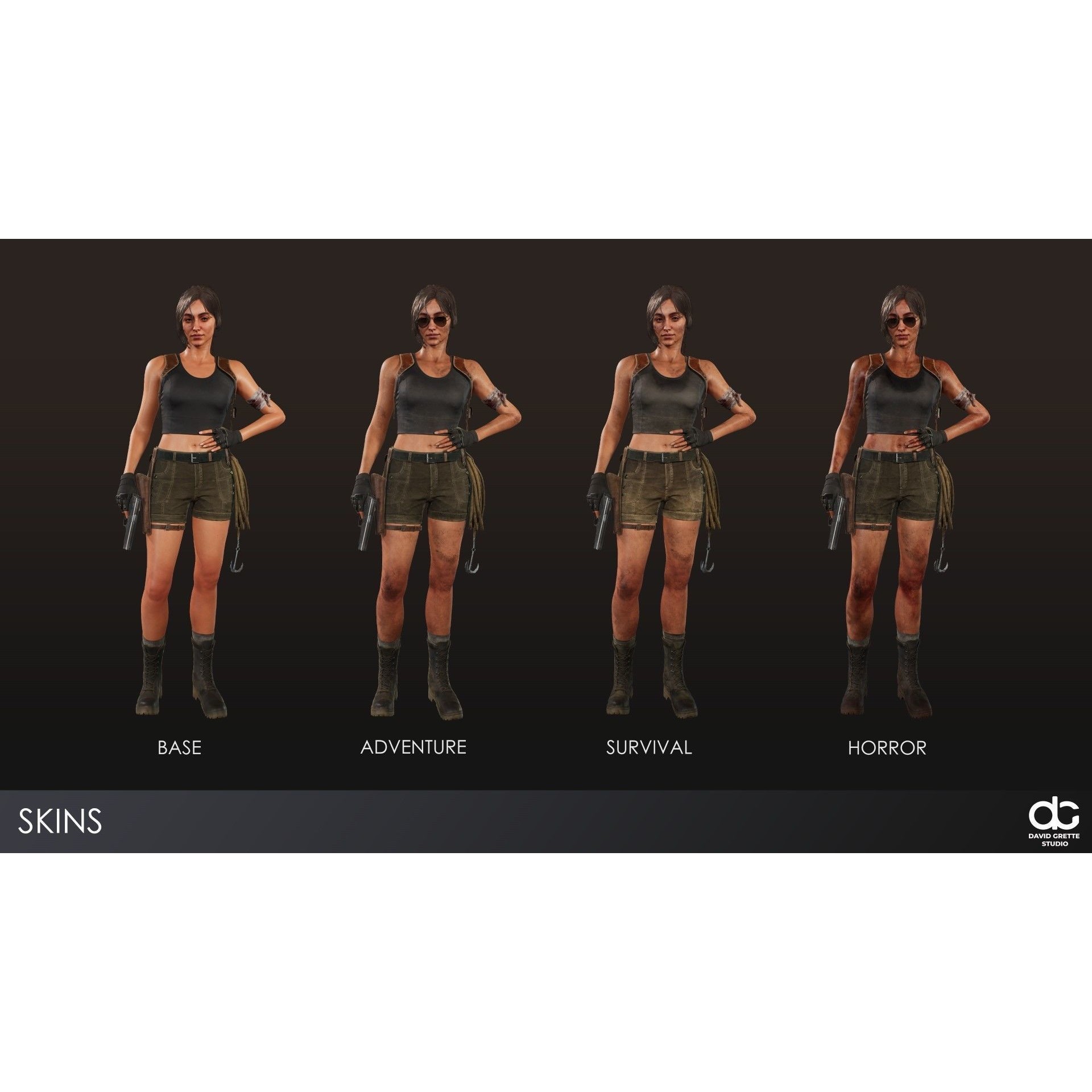 Adventure Characters Pack - Low-Poly Game-Ready 3D Model - View 12