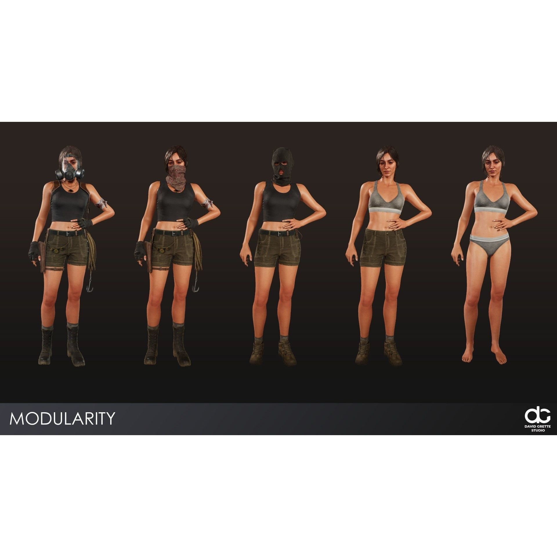 Adventure Characters Pack - Low-Poly Game-Ready 3D Model - View 14