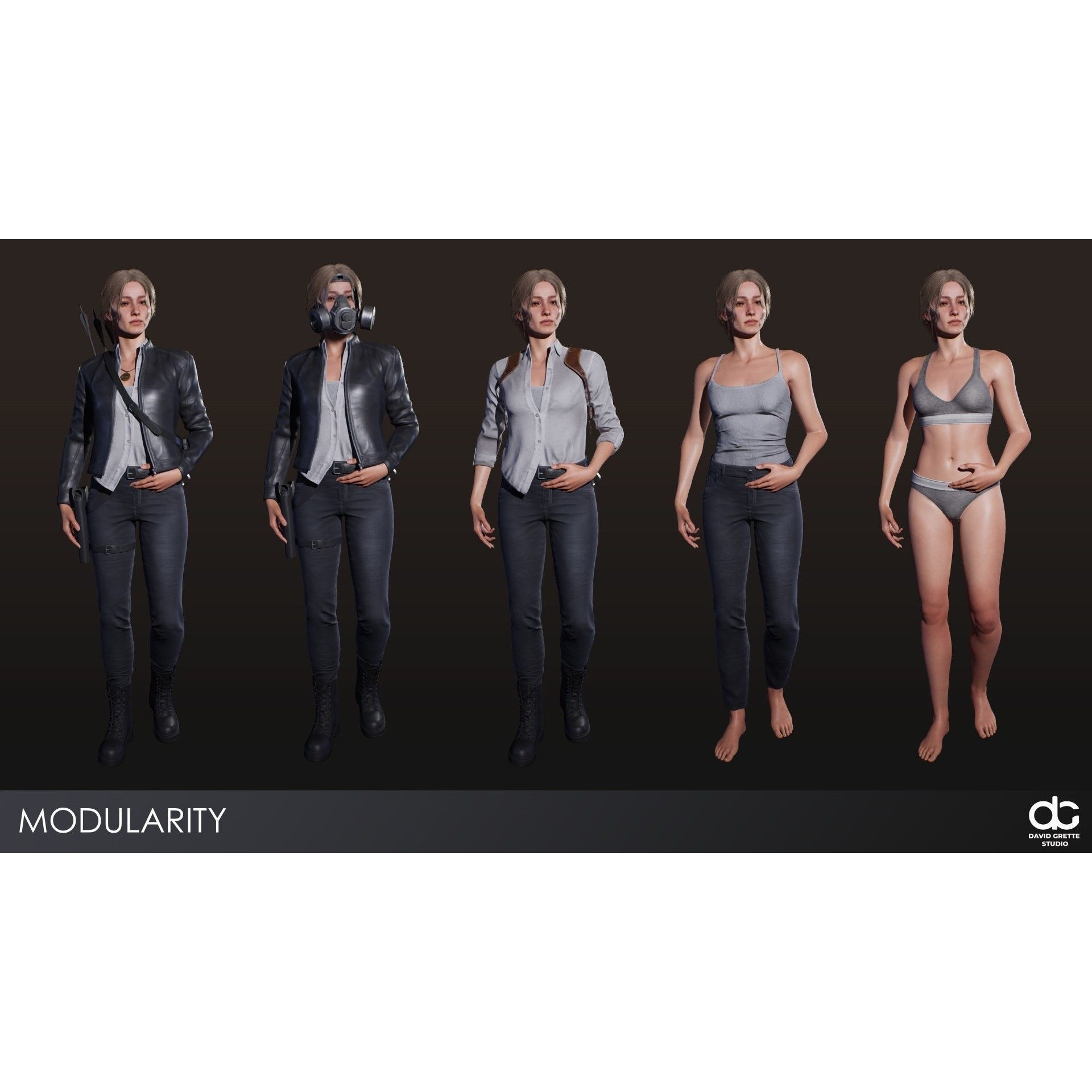 Adventure Characters Pack - Low-Poly Game-Ready 3D Model - View 17