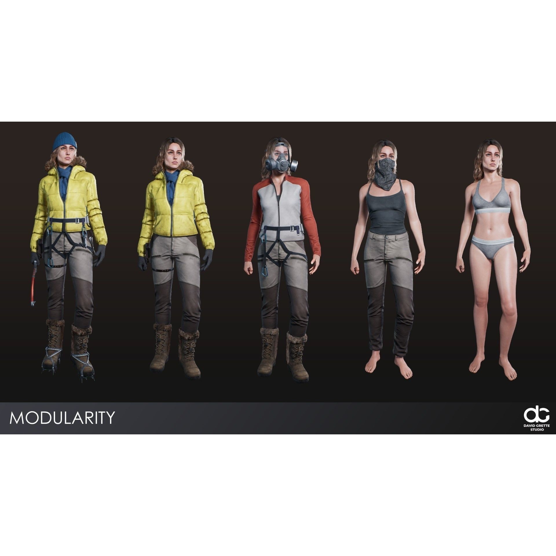 Adventure Characters Pack - Low-Poly Game-Ready 3D Model - View 21