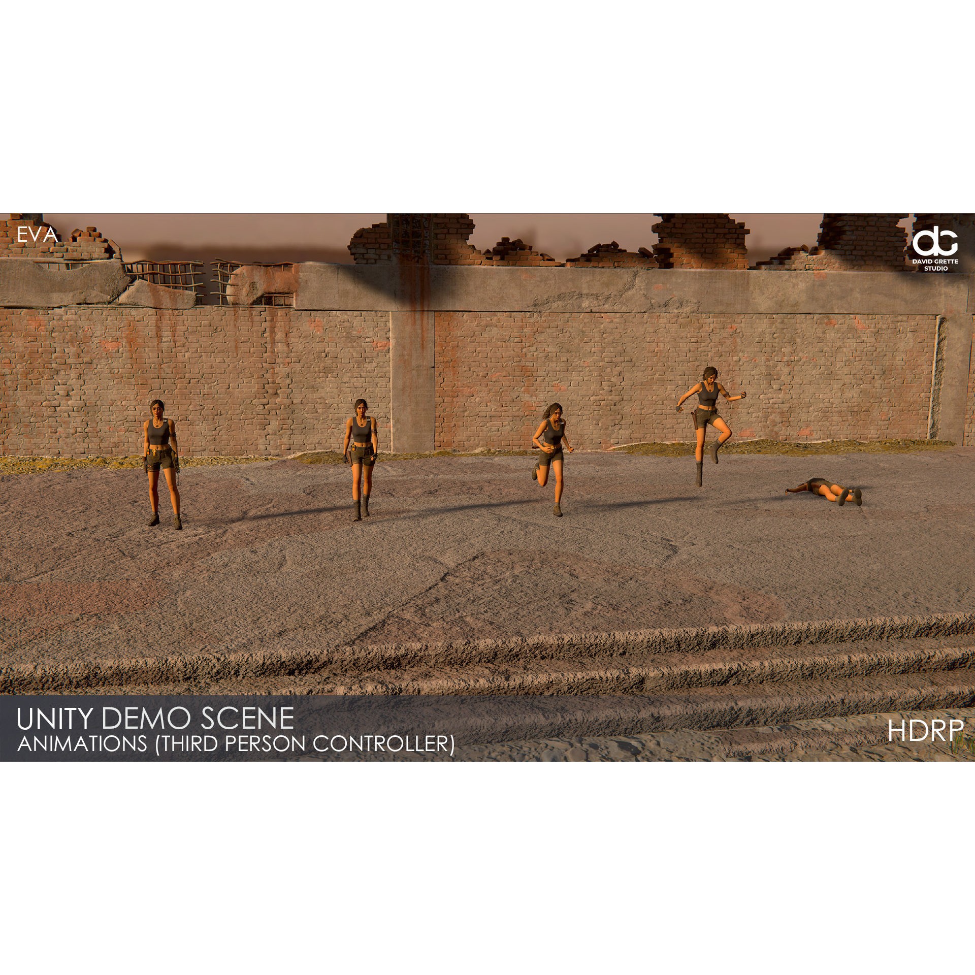 Adventure Characters Pack - Low-Poly Game-Ready 3D Model - View 64