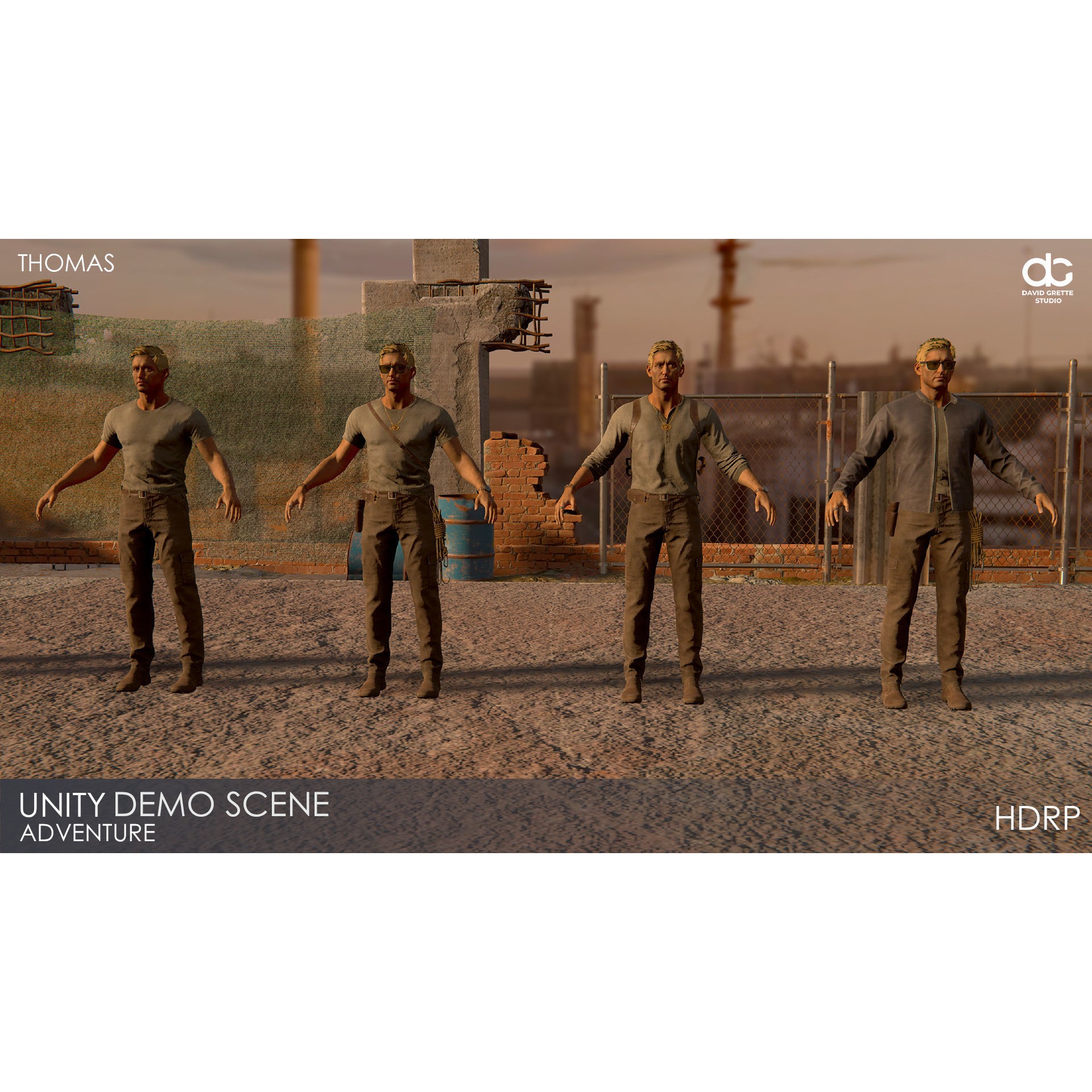 Adventure Characters Pack - Low-Poly Game-Ready 3D Model - View 94