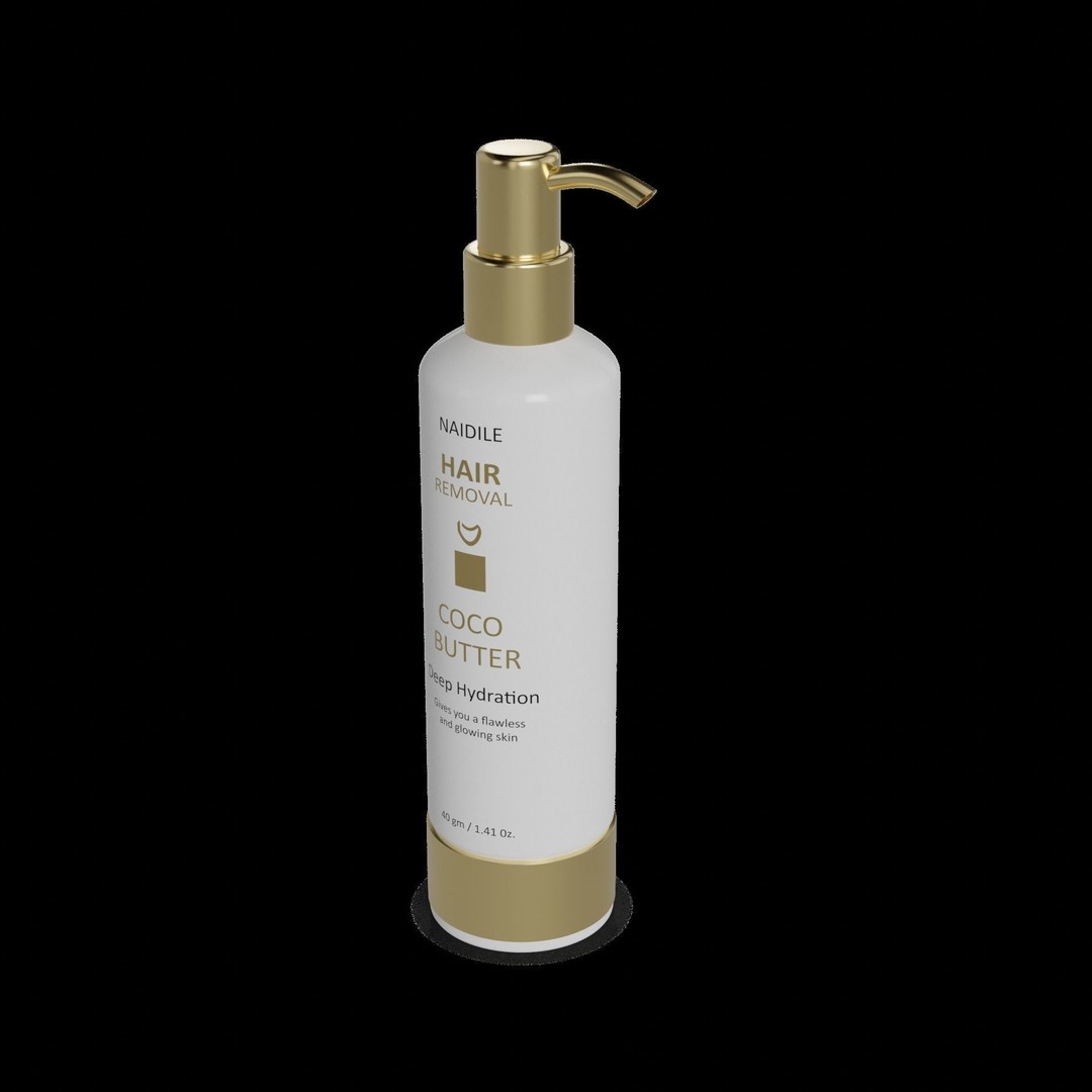 Hair Removal Lotion 3D Model – Low Poly PBR Asset, FBX