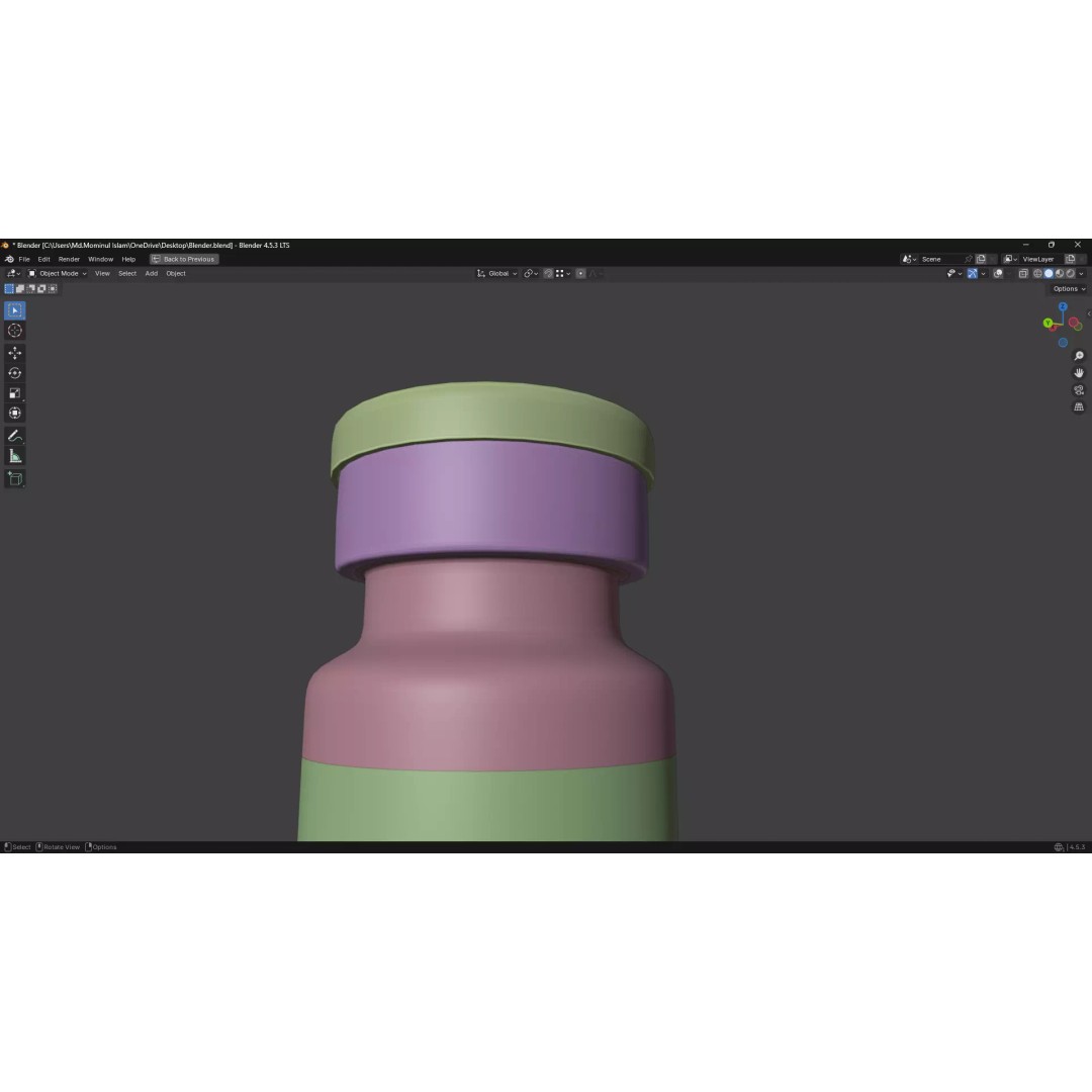 Injection Vial 3D Model – Low Poly PBR Medical Asset, FBX, OBJ - View 11