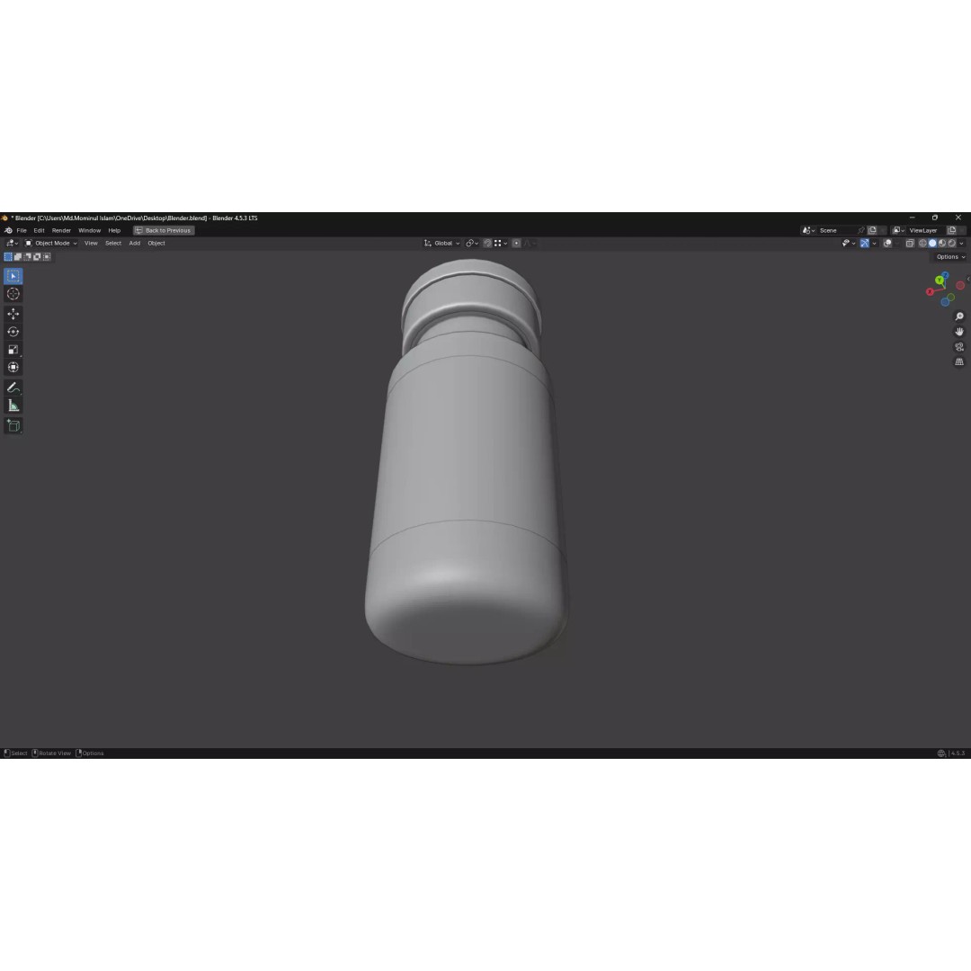Injection Vial 3D Model – Low Poly PBR Medical Asset, FBX, OBJ - View 14