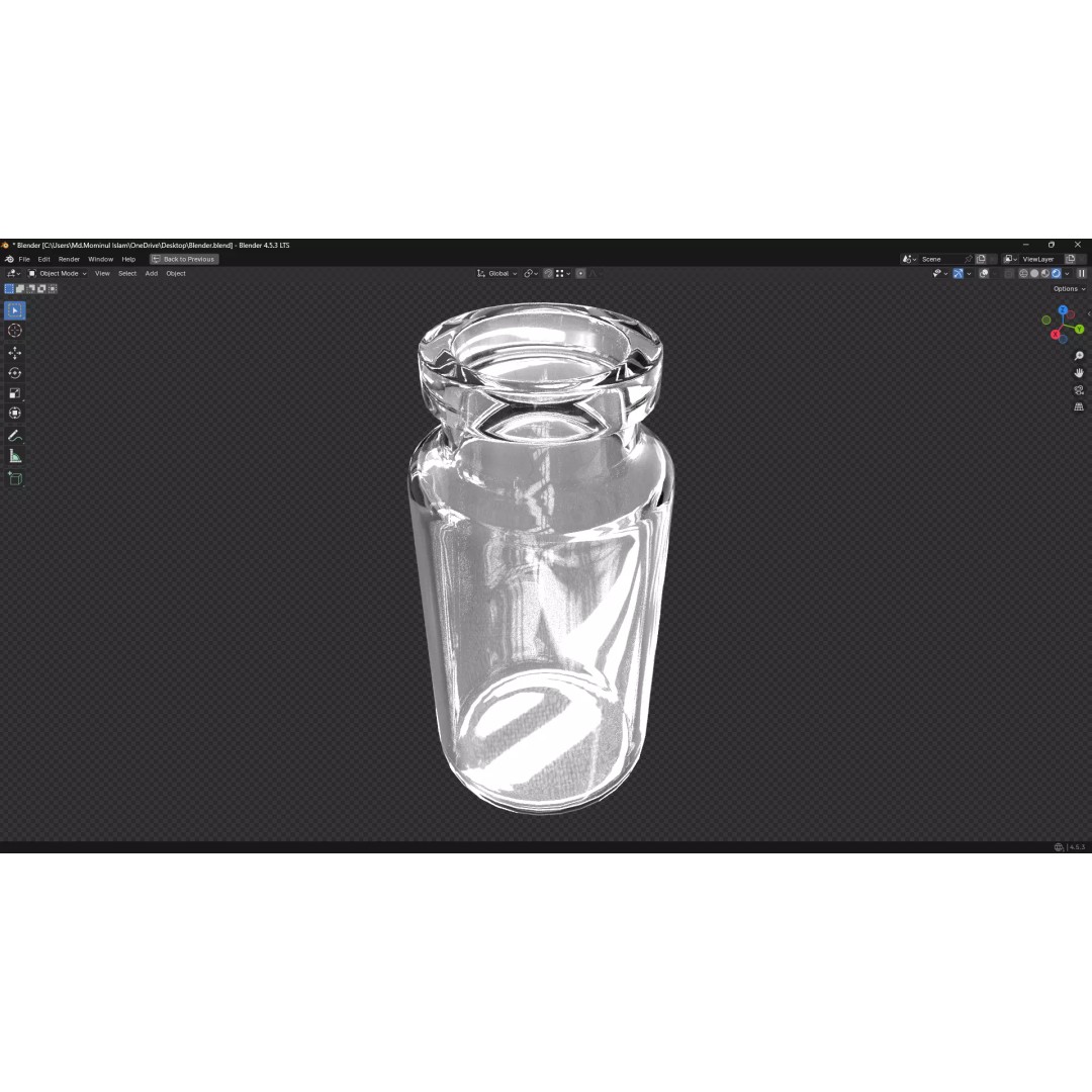Injection Vial 3D Model – Low Poly PBR Medical Asset, FBX, OBJ - View 28