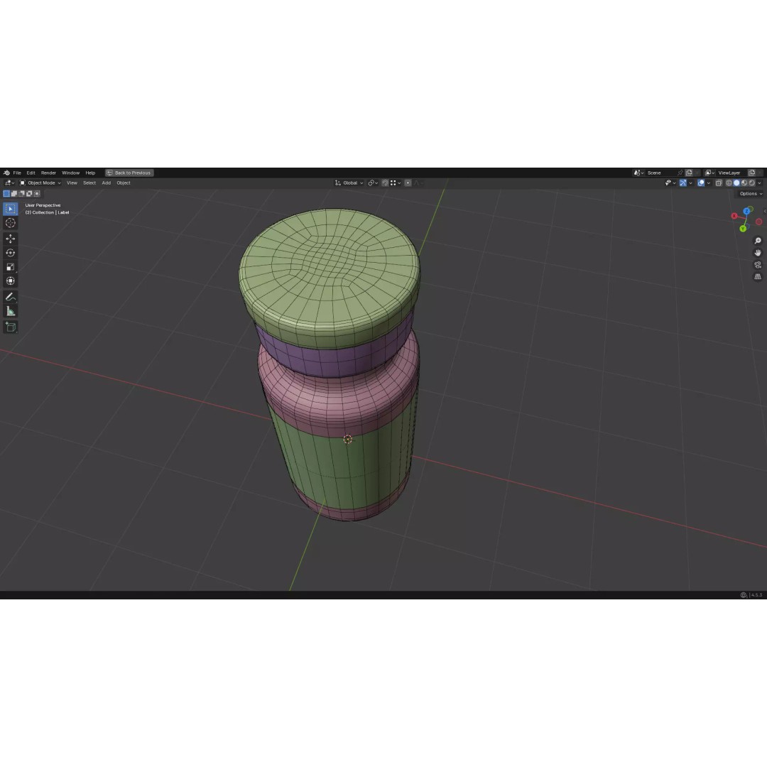 Injection Vial 3D Model – Low Poly PBR Medical Asset, FBX, OBJ - View 37