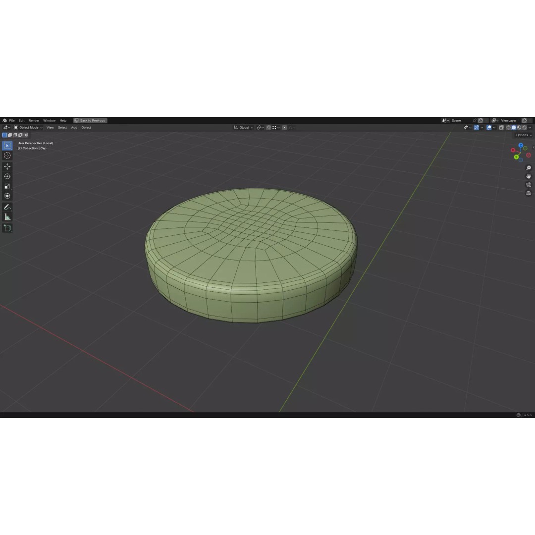 Injection Vial 3D Model – Low Poly PBR Medical Asset, FBX, OBJ - View 40
