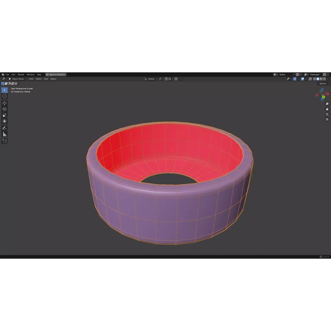 Injection Vial 3D Model – Low Poly PBR Medical Asset, FBX, OBJ - View 45