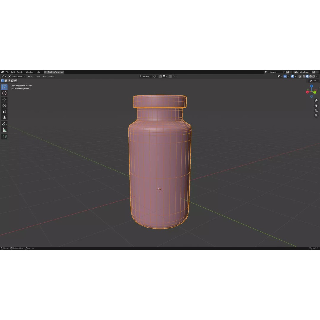 Injection Vial 3D Model – Low Poly PBR Medical Asset, FBX, OBJ - View 49
