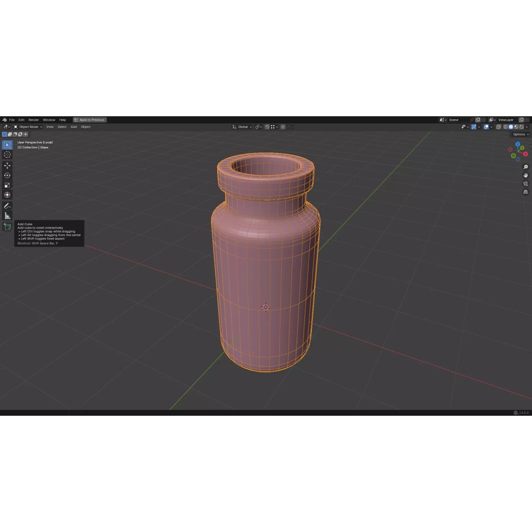 Injection Vial 3D Model – Low Poly PBR Medical Asset, FBX, OBJ - View 50