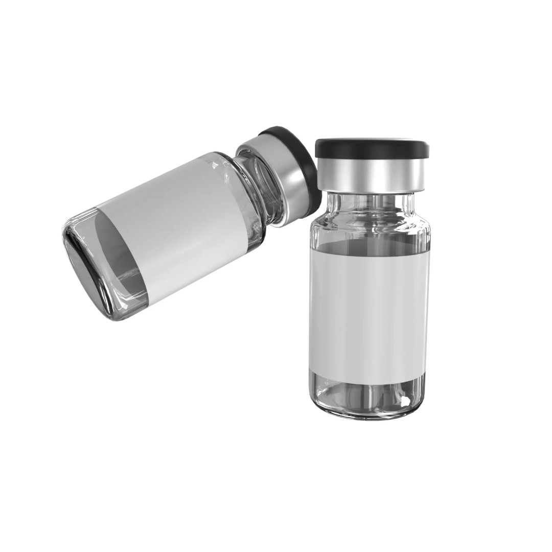 Injection Vial 3D Model – Low Poly PBR Medical Asset, FBX, OBJ - View 6