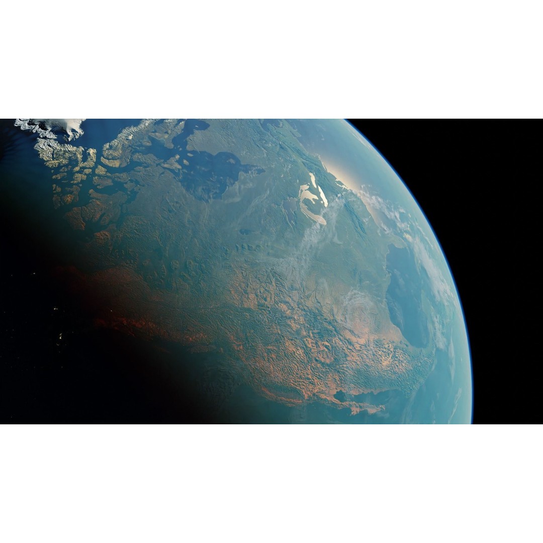 Earth Planet 3D Model – HyperRealistic 16k Textures, FBX - View 10