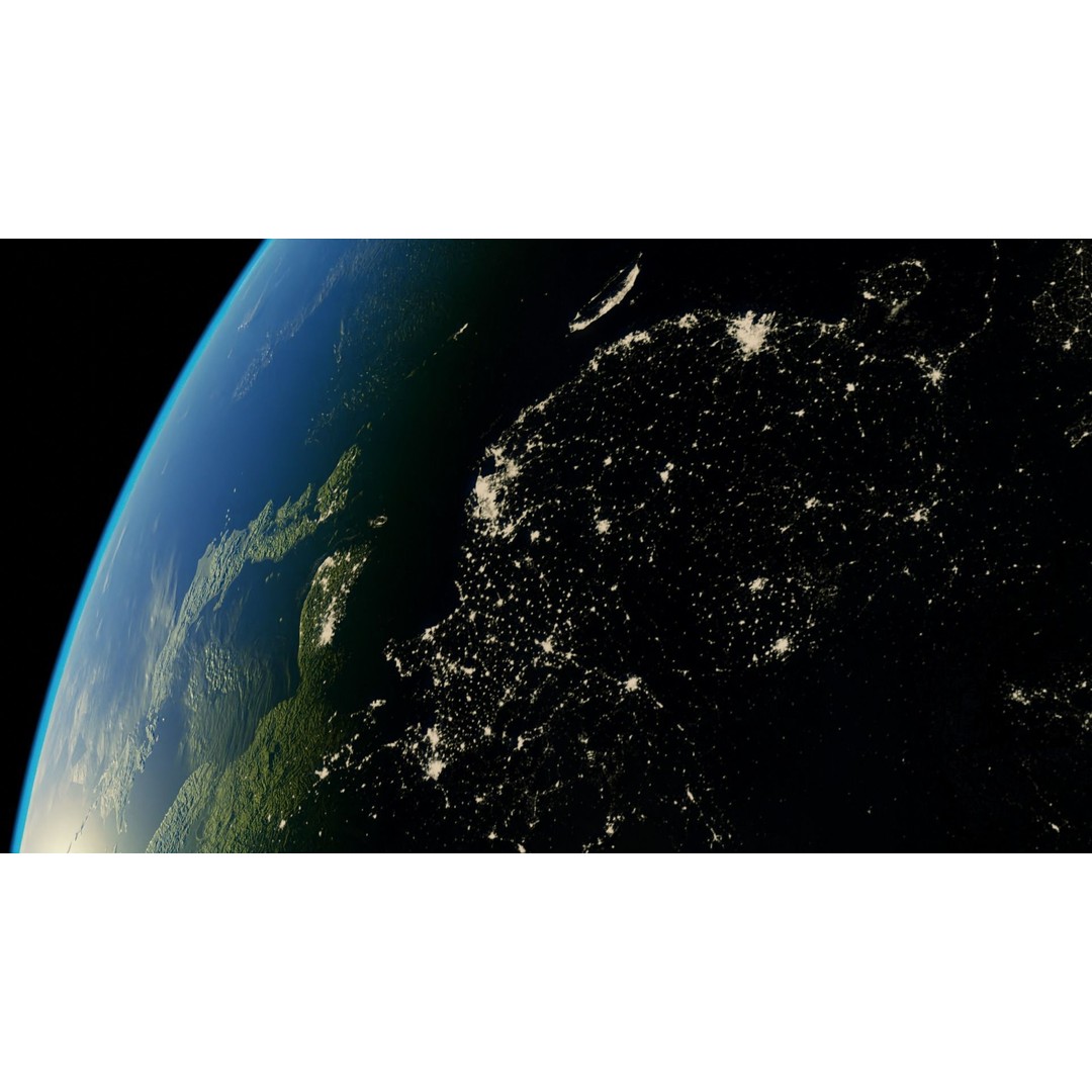 Earth Planet 3D Model – HyperRealistic 16k Textures, FBX - View 16