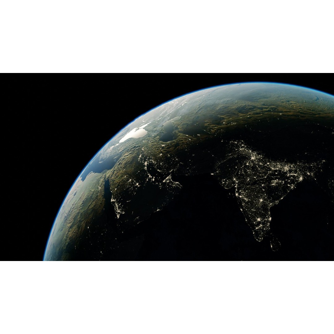 Earth Planet 3D Model – HyperRealistic 16k Textures, FBX - View 35