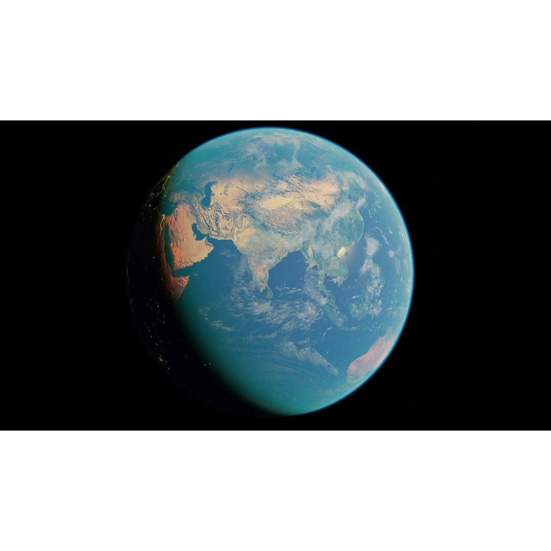 Earth Planet 3D Model – HyperRealistic 16k Textures, FBX - View 52