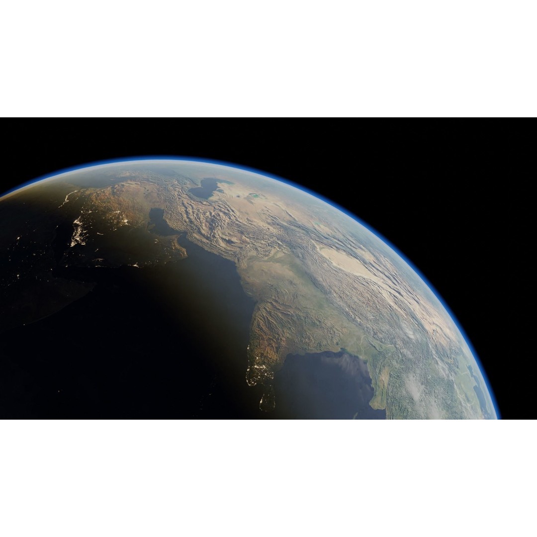 Earth Planet 3D Model – HyperRealistic 16k Textures, FBX - View 8