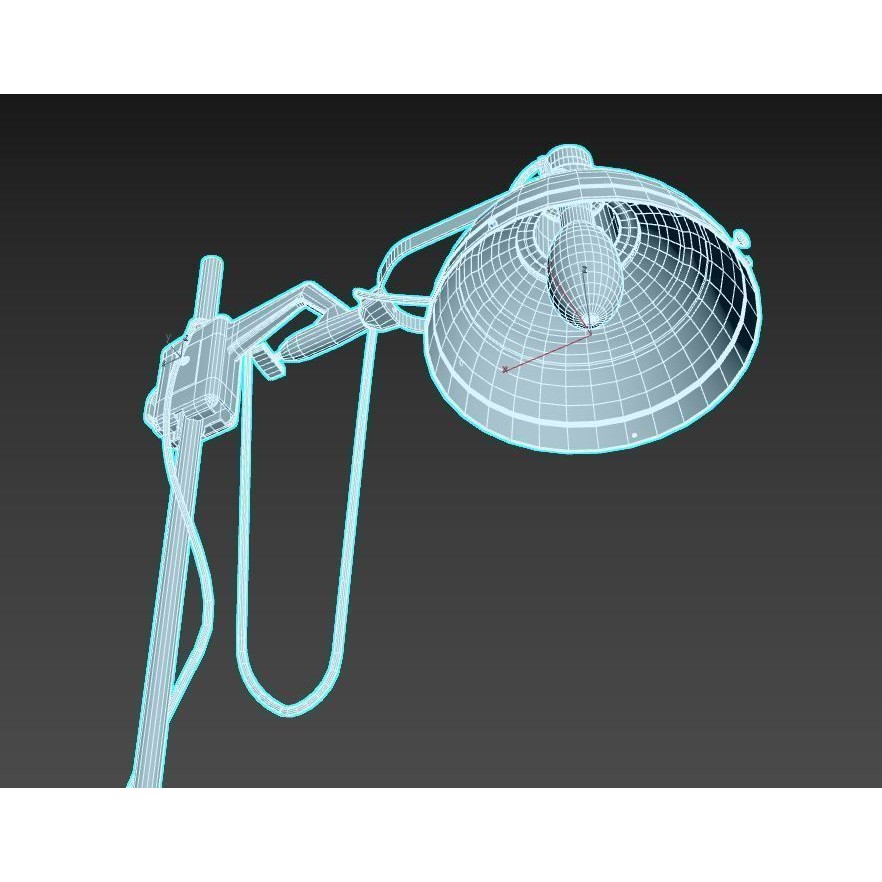 Abandoned Medical Floor Lamp 3D Model – Realistic PBR Asset, FBX/OBJ - View 14