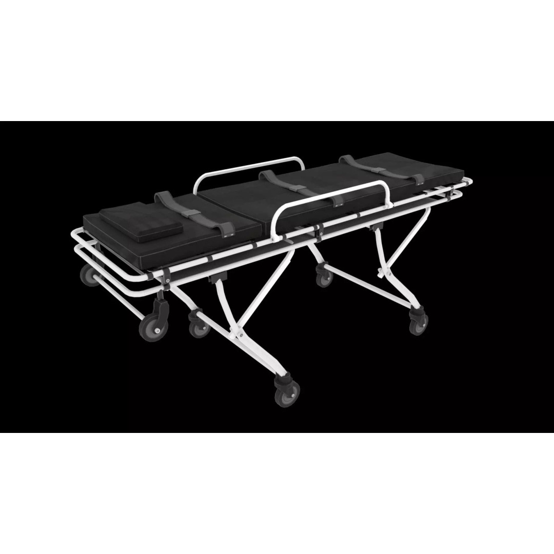 Ambulance Stretcher 3D Model – Low Poly Medical Equipment, FBX, OBJ - View 2