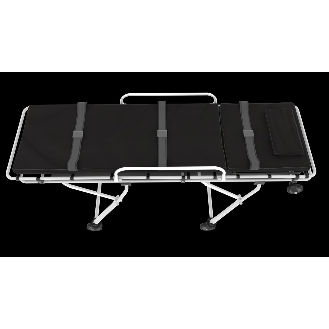 Ambulance Stretcher 3D Model – Low Poly Medical Equipment, FBX, OBJ - View 3