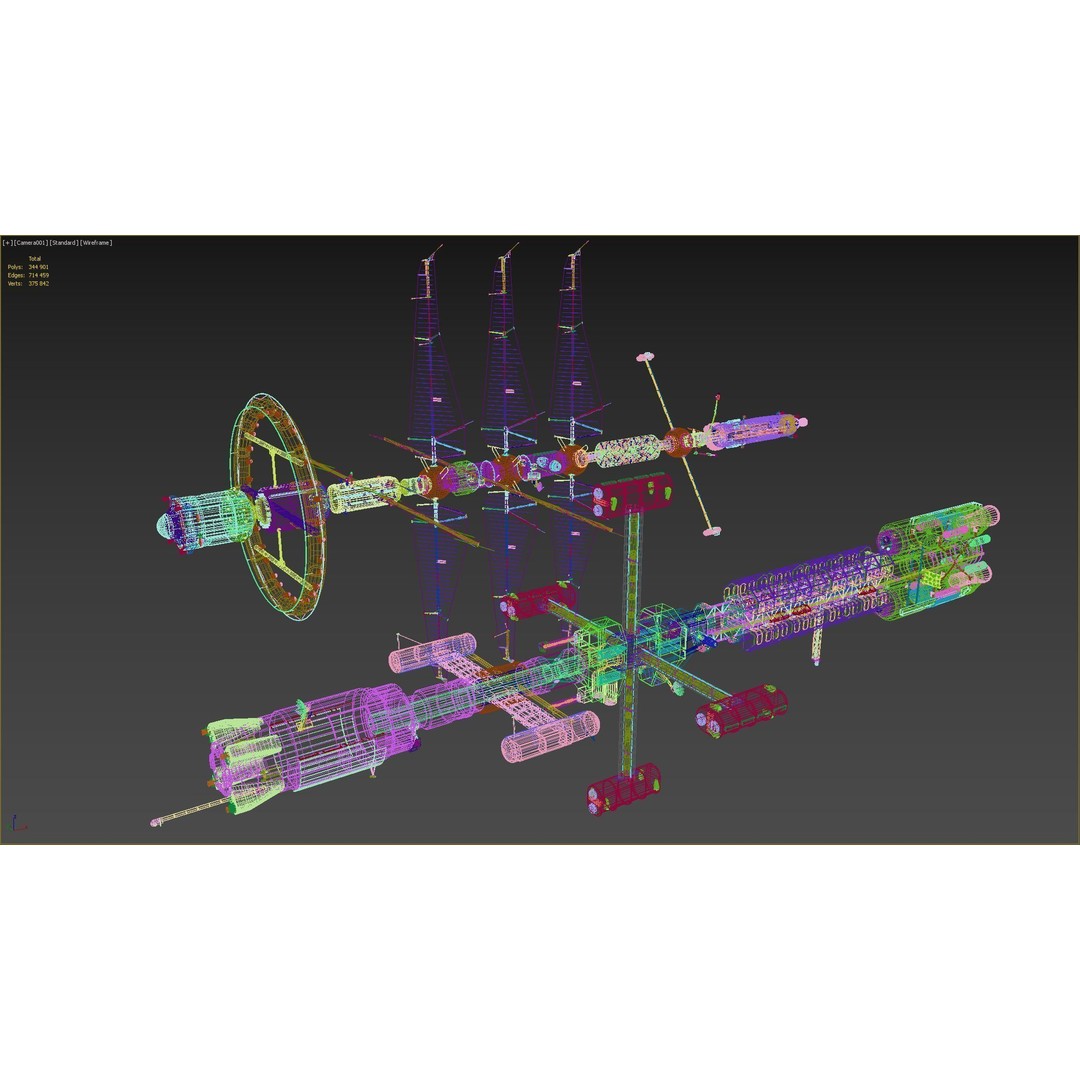 Science Spaceships 3D Model – Futuristic Cruiser, FBX & OBJ Formats