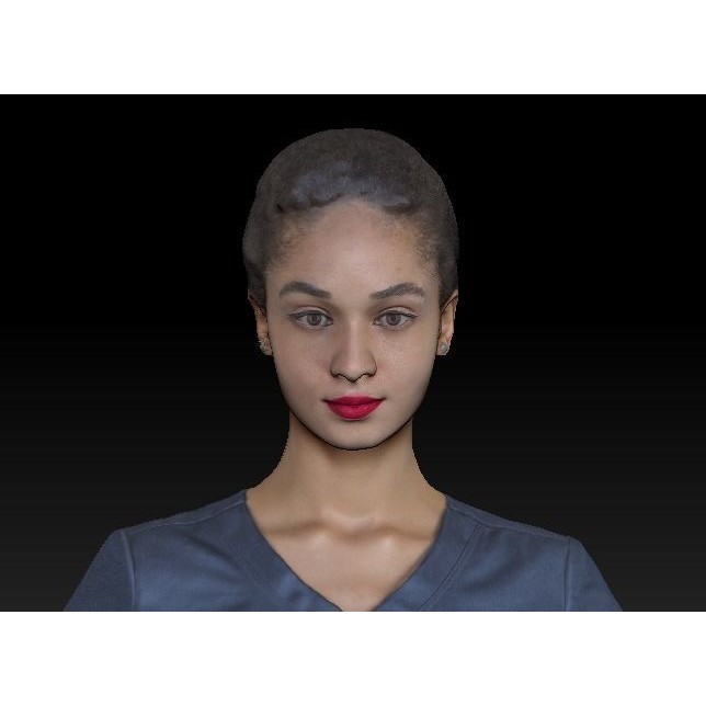 Animated Nurse 3D Model – Low Poly Rigged Character for Games, FBX - View 8