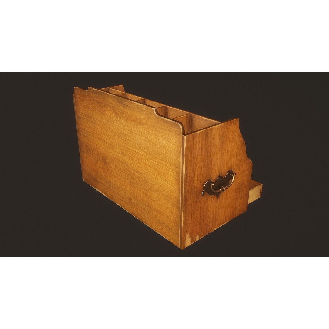 Apothecary Chest 3D Model – Low Poly PBR Game Asset, FBX, OBJ - View 6