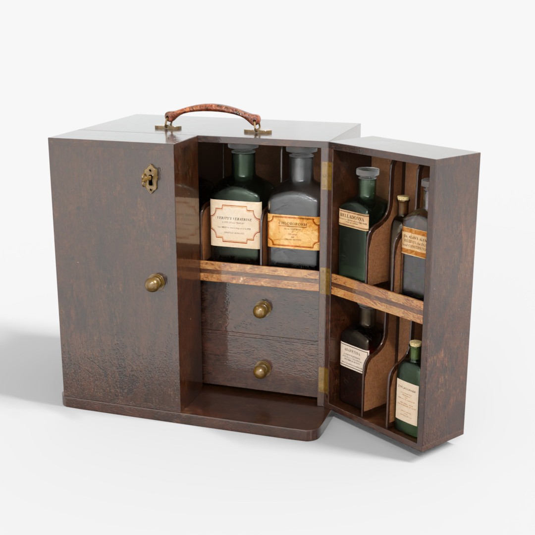 Medical Chest 3D Model – Low Poly Game Ready with PBR Textures - View 11