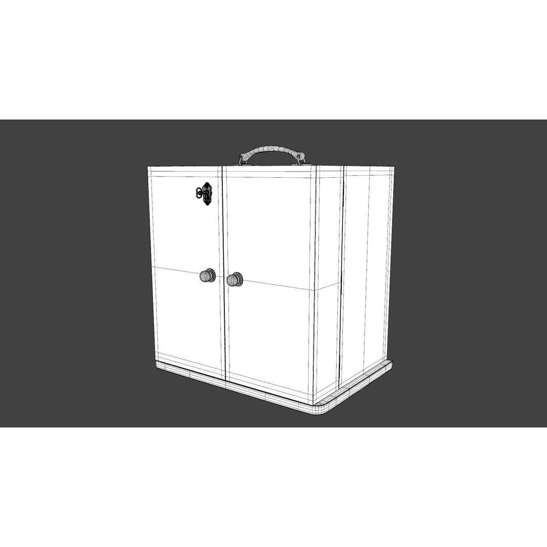 Medical Chest 3D Model – Low Poly Game Ready with PBR Textures - View 14