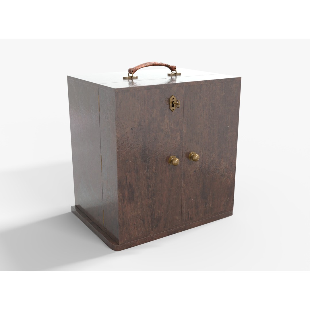 Medical Chest 3D Model – Low Poly Game Ready with PBR Textures - View 3
