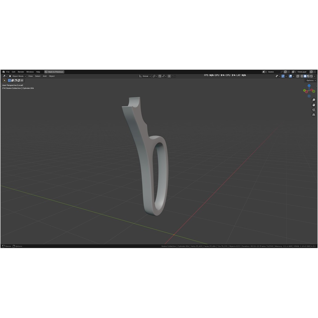 Tischler Standard Straight Biopsy Punch 3D Model – High Poly PBR Medical Tool, FBX, OBJ - View 12