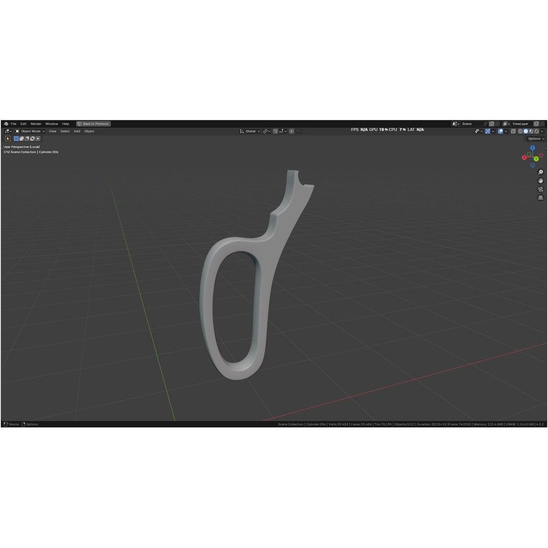 Tischler Standard Straight Biopsy Punch 3D Model – High Poly PBR Medical Tool, FBX, OBJ - View 13