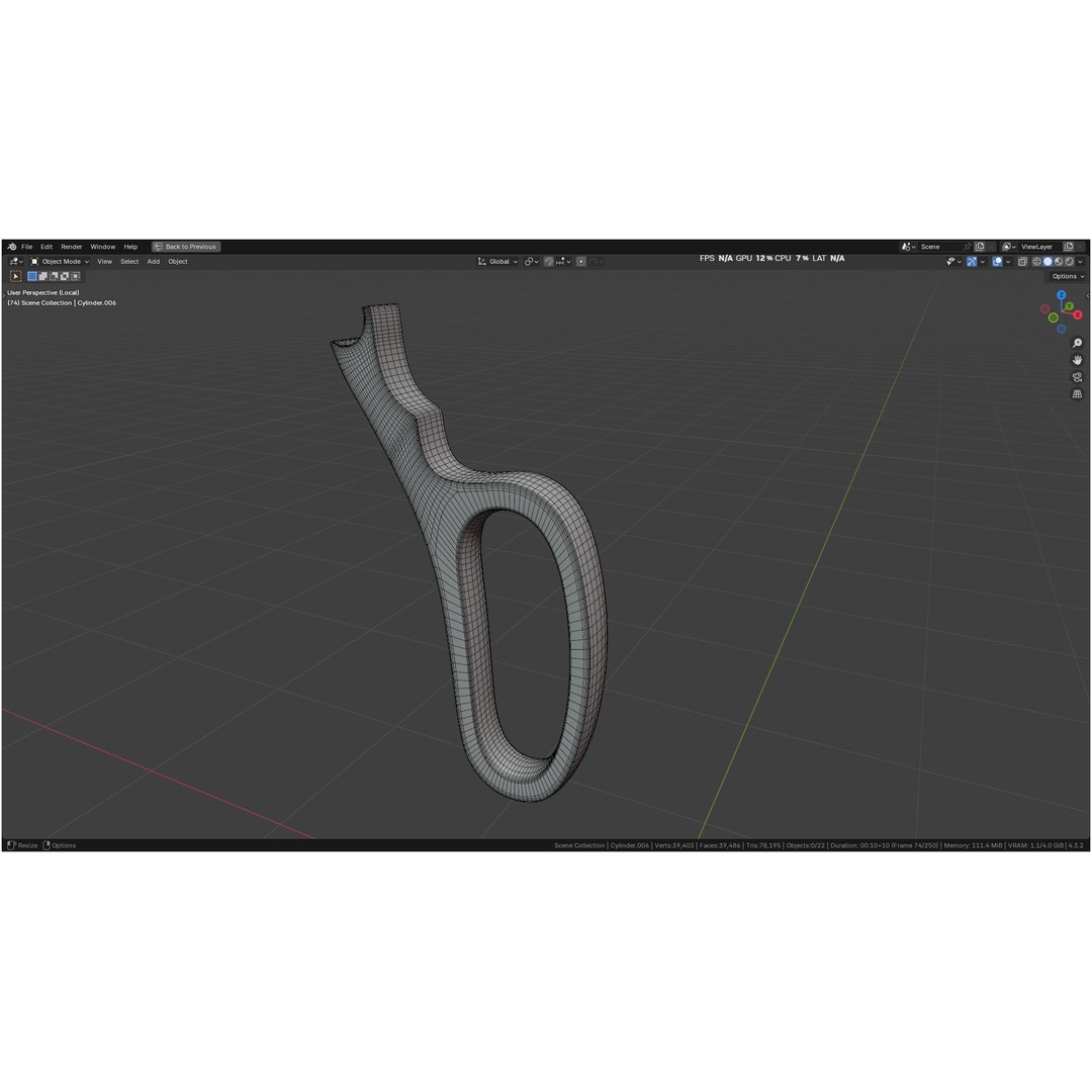 Tischler Standard Straight Biopsy Punch 3D Model – High Poly PBR Medical Tool, FBX, OBJ - View 18