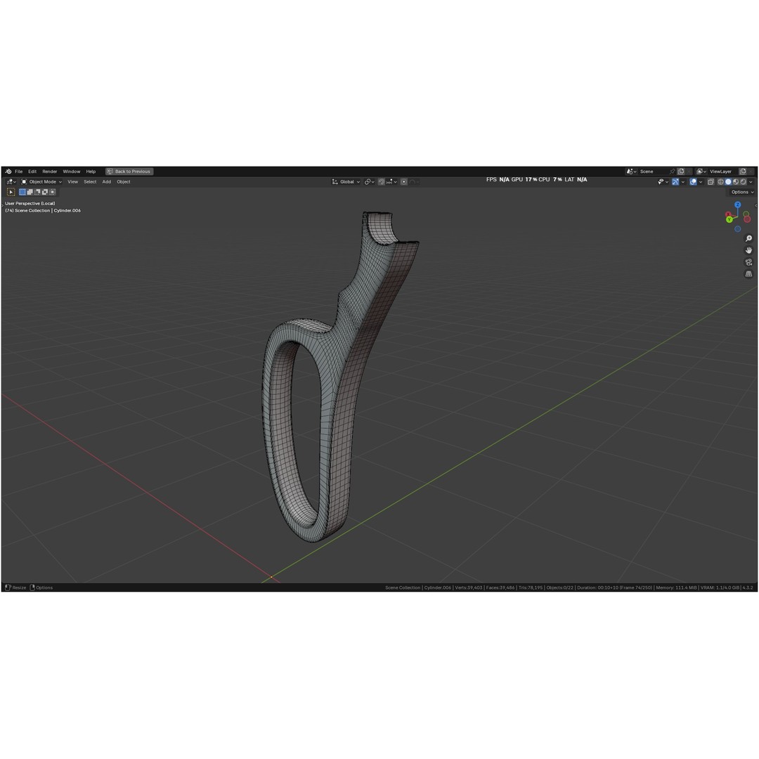 Tischler Standard Straight Biopsy Punch 3D Model – High Poly PBR Medical Tool, FBX, OBJ - View 19