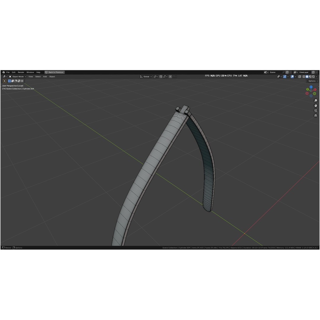 Tischler Standard Straight Biopsy Punch 3D Model – High Poly PBR Medical Tool, FBX, OBJ - View 23