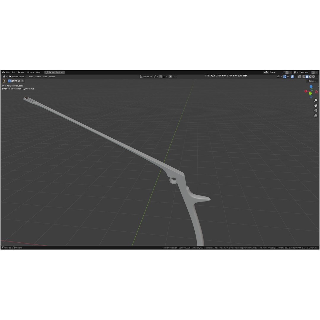 Tischler Standard Straight Biopsy Punch 3D Model – High Poly PBR Medical Tool, FBX, OBJ - View 35