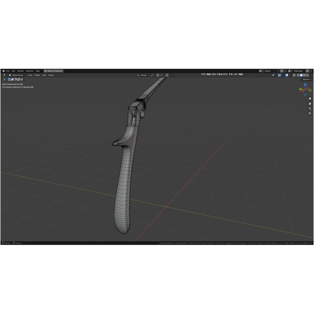 Tischler Standard Straight Biopsy Punch 3D Model – High Poly PBR Medical Tool, FBX, OBJ - View 38