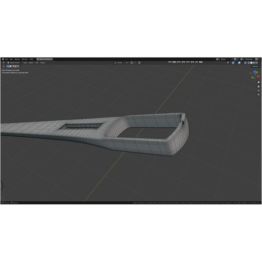 Tischler Standard Straight Biopsy Punch 3D Model – High Poly PBR Medical Tool, FBX, OBJ - View 40