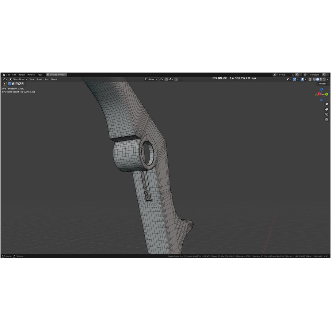 Tischler Standard Straight Biopsy Punch 3D Model – High Poly PBR Medical Tool, FBX, OBJ - View 41