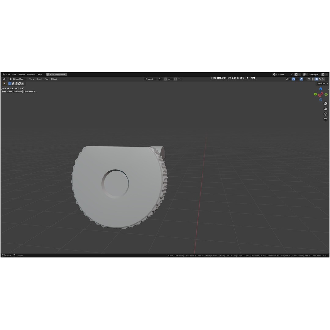 Tischler Standard Straight Biopsy Punch 3D Model – High Poly PBR Medical Tool, FBX, OBJ - View 47