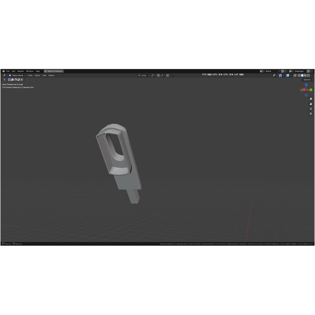 Tischler Standard Straight Biopsy Punch 3D Model – High Poly PBR Medical Tool, FBX, OBJ - View 50