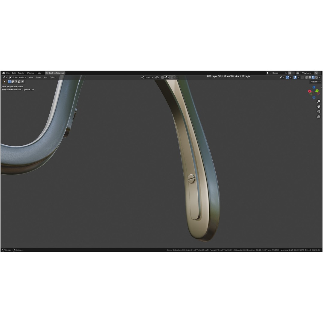 Tischler Standard Straight Biopsy Punch 3D Model – High Poly PBR Medical Tool, FBX, OBJ - View 57